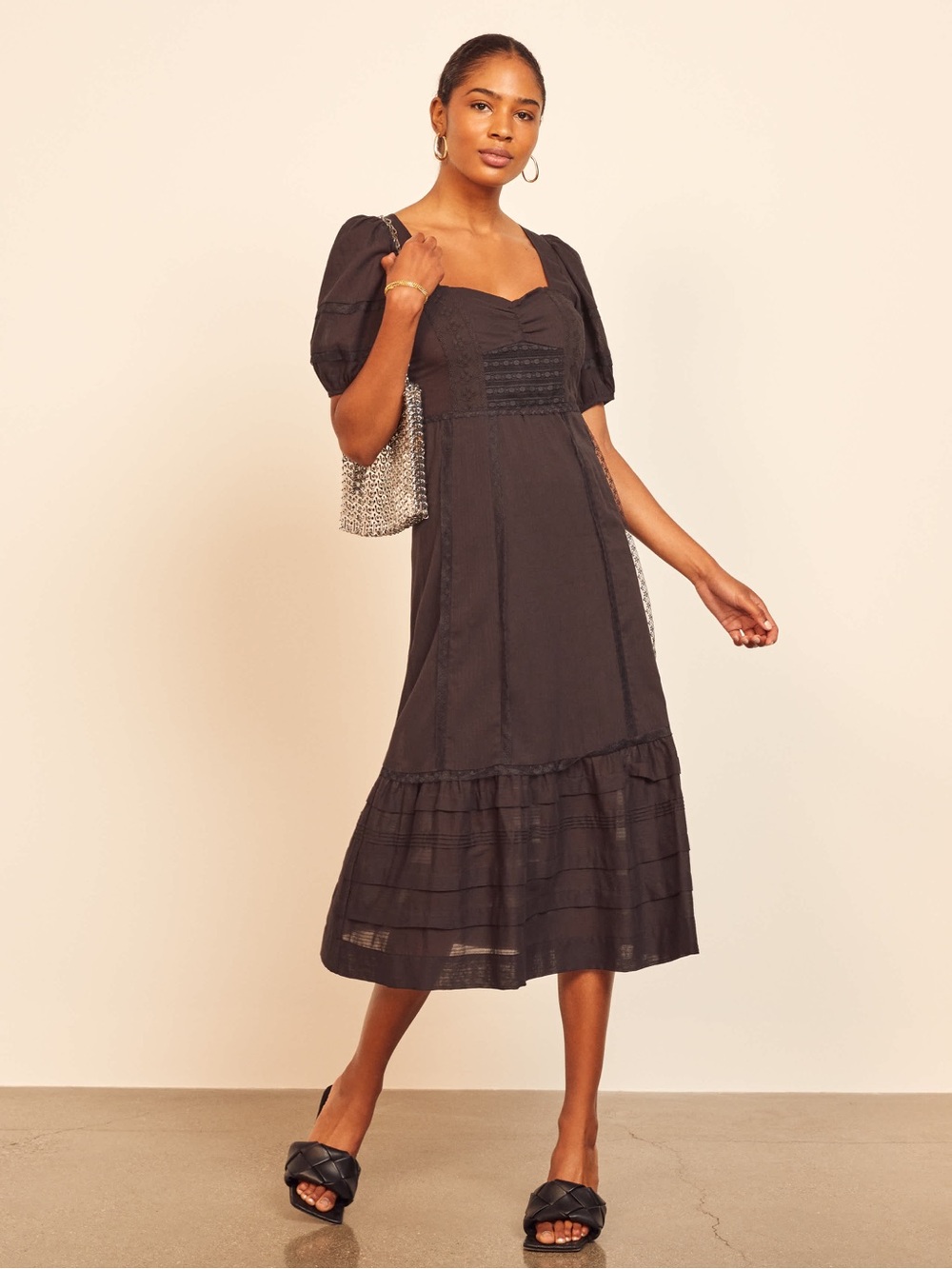 Reformation Norwich Dress | Black | Size 4